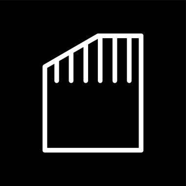 Simcard simgesi, vektör illüstrasyonu basit tasarım