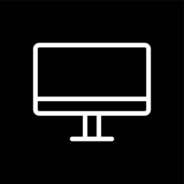 bilgisayar simgesi, vektör illüstrasyonu basit tasarım