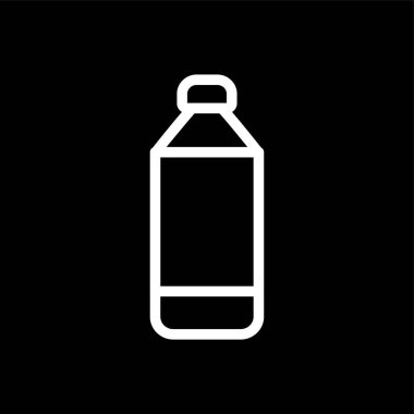 şişe simgesi, vektör illüstrasyonu basit tasarım