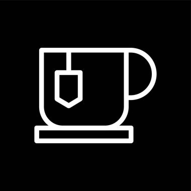 Çay simgesi, vektör illüstrasyonu basit tasarım