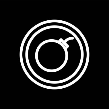 laboratuvar önlüğü simgesi, vektör illüstrasyonu basit tasarım