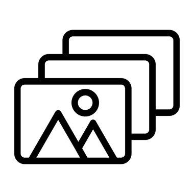 Fotoğraf simgesi, vektör illüstrasyonu basit tasarım