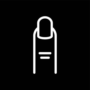 çivi simgesi, vektör illüstrasyonu basit tasarım