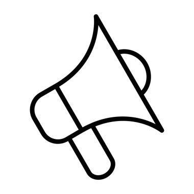 megafon simgesi, vektör illüstrasyonu basit tasarım