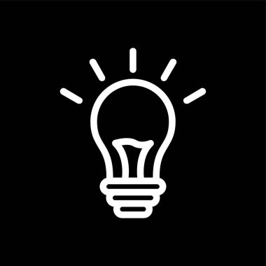 fikir simgesi, vektör illüstrasyonu basit tasarım