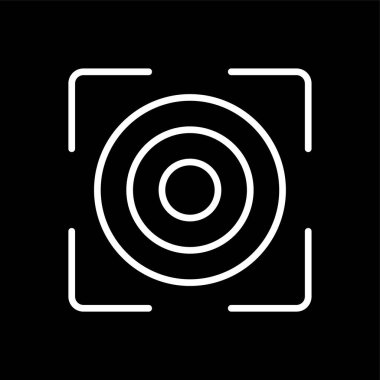 hedef simge, vektör illüstrasyonu basit tasarım