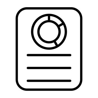 Pasta çizelgesi simgesi, vektör illüstrasyonu basit tasarım