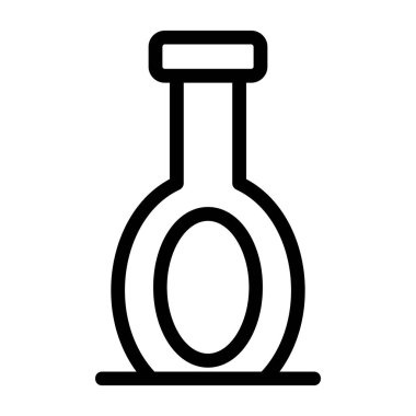 Yağ Şişesi simgesi, vektör illüstrasyonu basit tasarım