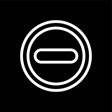 Simge girmeyin, vektör illüstrasyonu basit tasarım