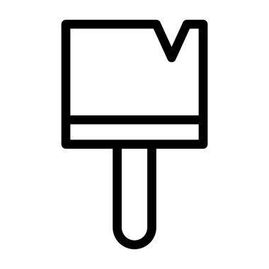 boya fırçası simgesi, vektör illüstrasyonu basit tasarım