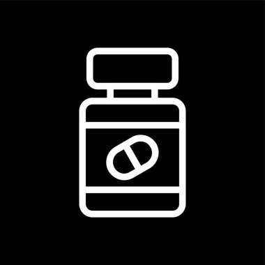 tıp simgesi, vektör illüstrasyonu basit tasarım