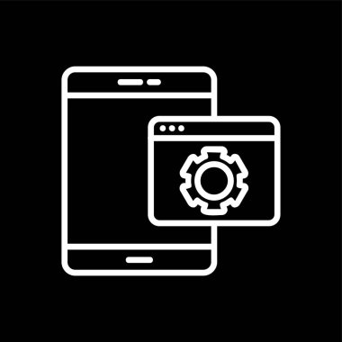 Web optimizasyon simgesi, vektör illüstrasyonu basit tasarım