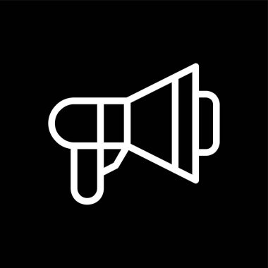 megafon simgesi, vektör illüstrasyonu basit tasarım