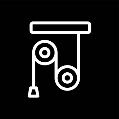 Makara simgesi, vektör illüstrasyonu basit tasarım