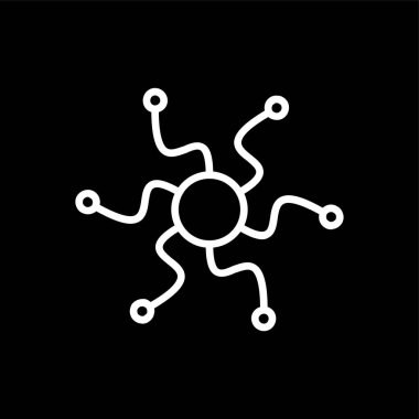 Bağlantı simgesi, vektör illüstrasyonu basit tasarım