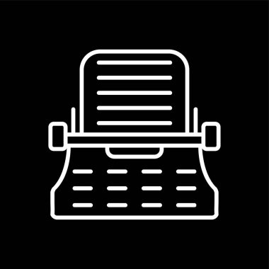 Klavye simgesi, vektör illüstrasyonu basit tasarım