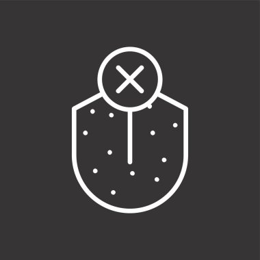 Tat Kaybı simgesi, vektör illüstrasyonu basit tasarım