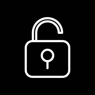 simgeyi aç, vektör illüstrasyonu basit tasarım