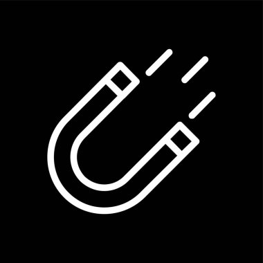 mıknatıs simgesi, vektör illüstrasyonu basit tasarım