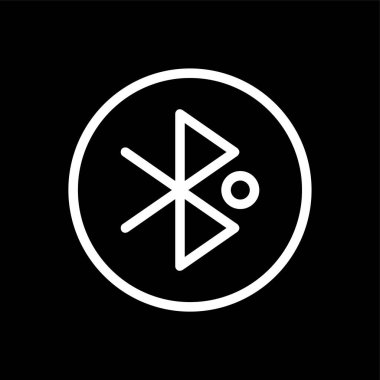 Bluetooth simgesi, vektör illüstrasyonu basit tasarım