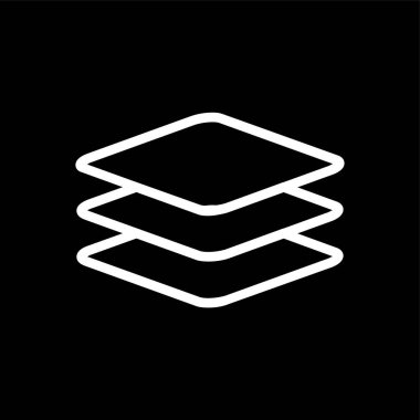 Katman simgesi, vektör illüstrasyonu basit tasarım