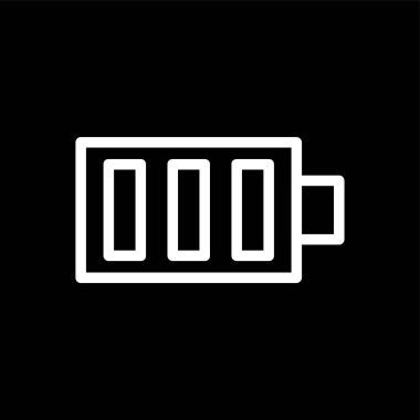 Battery icon, vector illustration simple design