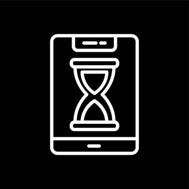 akıllı telefon simgesi, vektör illüstrasyonu basit tasarım