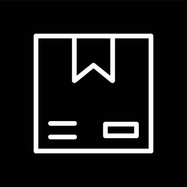 kutu simgesi, vektör illüstrasyonu basit tasarım