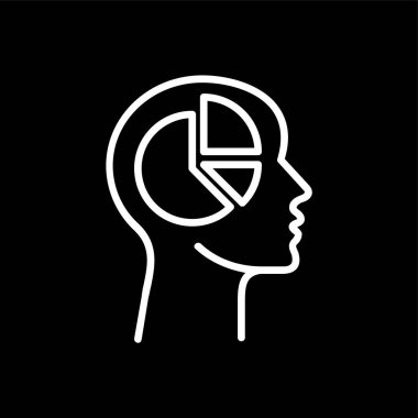 baş simge, vektör illüstrasyonu basit tasarım