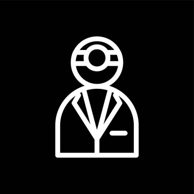 doktor simgesi, vektör illüstrasyonu basit tasarım