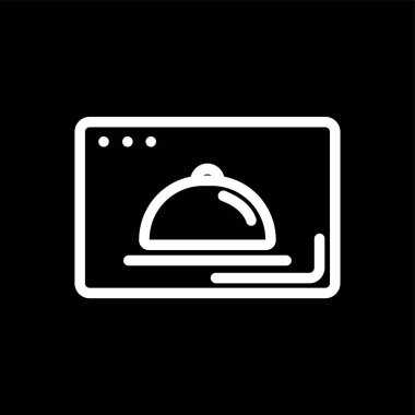 yiyecek simgesi, vektör illüstrasyonu basit tasarım