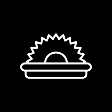 saw simgesi, vektör illüstrasyonu basit tasarım