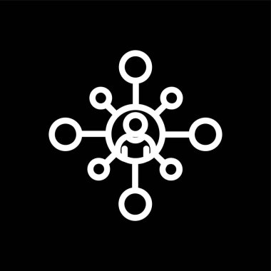 Ağ Simgesi, vektör illüstrasyonu basit tasarım