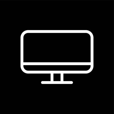 bilgisayar simgesi, vektör illüstrasyonu basit tasarım