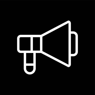 Hoparlör simgesi, vektör illüstrasyonu basit tasarım