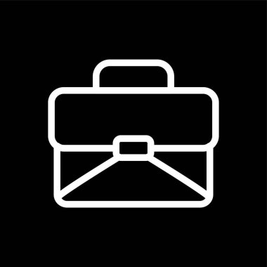 evrak çantası simgesi, vektör illüstrasyonu basit tasarım