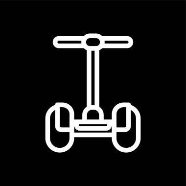 Segway simgesi, vektör illüstrasyonu basit tasarım