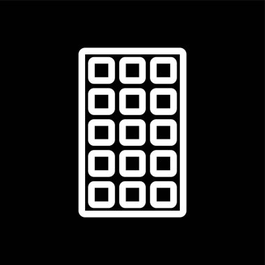 çikolata çubuğu simgesi, vektör illüstrasyonu basit tasarım