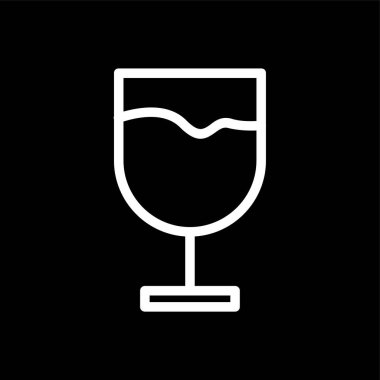 şarap simgesi, vektör illüstrasyonu basit tasarım