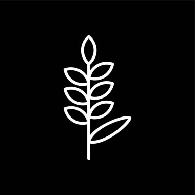 Lavanta simgesi, vektör illüstrasyonu basit tasarım