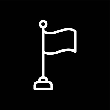 bayrak simgesi, vektör illüstrasyonu basit tasarım