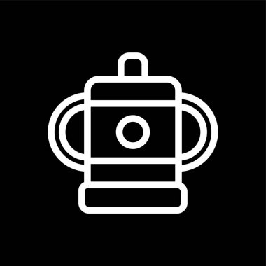 Besleyici simgesi, vektör illüstrasyonu basit tasarım