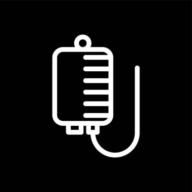 Iv Bag simgesi, vektör illüstrasyonu basit tasarım