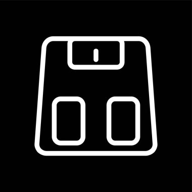 Ağırlık Ölçekleme simgesi, vektör illüstrasyonu basit tasarım