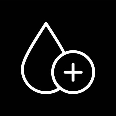 Vitamin simgesi, vektör illüstrasyonu basit tasarım