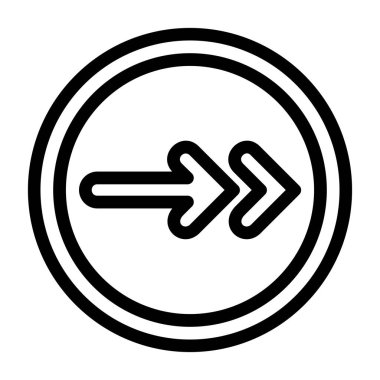 Sonraki simge, vektör illüstrasyonu basit tasarım