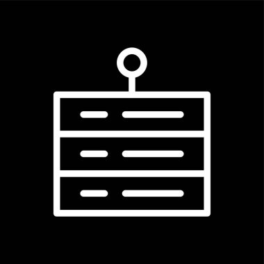 sunucu simgesi, vektör illüstrasyonu basit tasarım