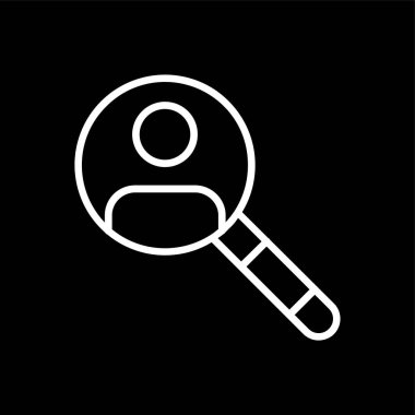 Simge aranıyor, vektör illüstrasyonu basit tasarım