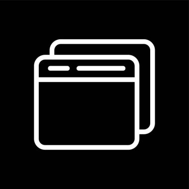 Sekme simgesi, vektör illüstrasyonu basit tasarım