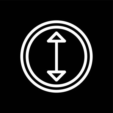 yön simgesi, vektör illüstrasyonu basit tasarım